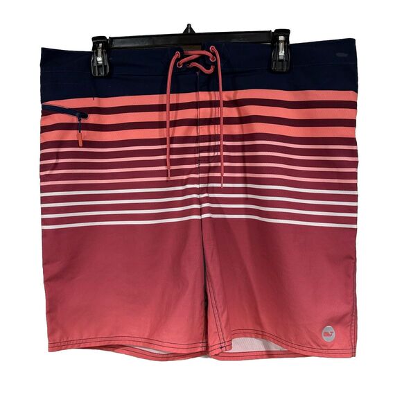 Vineyard Vines Surf Lodge Board Shorts Mens Size 40 Drawstring Hook Loop Closure - Picture 1 of 8
